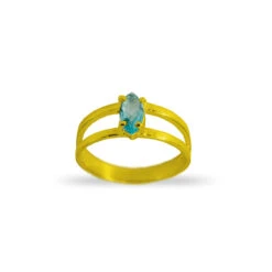 Anillo Nereida · 3 Colores -Alvent Joyas Tienda ANILLO DOBLE AGUAMARINA ORO ALVENT
