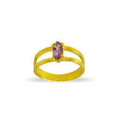 Anillo Nereida · 3 Colores -Alvent Joyas Tienda ANILLO DOBLE LILAC ORO ALVENT