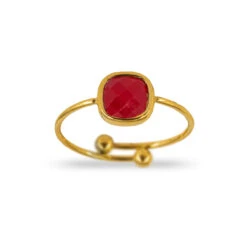 Anillo Soph Acero · 6 Colores -Alvent Joyas Tienda ANILLO PIEDRA ROJO AJUSTABLE ORO ALVENT
