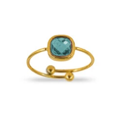 Anillo Soph Acero · 6 Colores -Alvent Joyas Tienda ANILLO PIEDRA VERDE AGUA AJUSTABLE ORO ALVENT
