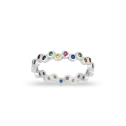 Anillo Points Rainbow -Alvent Joyas Tienda ANILLO POINTS RAINBOW ALVENT