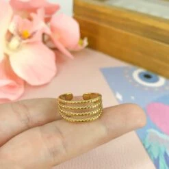 Anillo Layla Ajustable -Alvent Joyas Tienda ANILLOTIRASORO