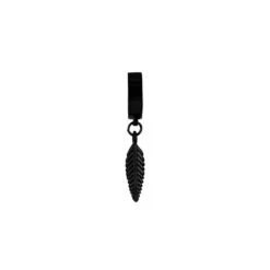 Aro Click Pluma Negro -Alvent Joyas Tienda ARO CLICK BLACK PLUMA FRENT ALVENT