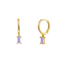 Aros Click&Charm Moet · 4 Colores 22 Aros Click&Charm Moet · 4 Colores -Alvent Joyas Tienda ARO CLICK CHARM MOET LILA ORO ALVENT