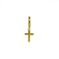 Aros Click&Charm Cruz -Alvent Joyas Tienda AROS CLICKCHARM CRUZ ORO INDV ALVENT