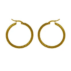 Aros Curly · 3 Tamaños -Alvent Joyas Tienda AROS CURLY MEDIANOS ALVENT