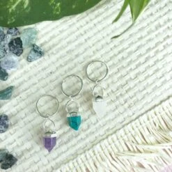 Aros Péndulo · 4 Piedras -Alvent Joyas Tienda AROSEXPOPENDULO