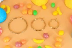 Aros Curly · 3 Tamaños -Alvent Joyas Tienda AROS CURLY TAMANOS