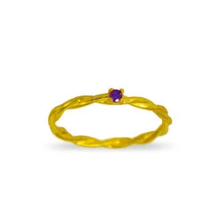 Anillo Lila Curl