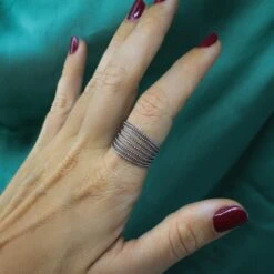 Anillo Kayan Ajustable 16 Anillo Kayan Ajustable -Alvent Joyas Tienda AnilloMultiplebandasPlataCOLOR