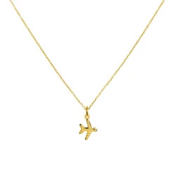 Collar Avión Mini -Alvent Joyas Tienda COLLAR AVION MINI ORO ESLABONE ALVENT