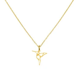 Collar Colibrí -Alvent Joyas Tienda COLLAR COLIBRI ORO ESLABONE ALVENT