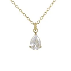 Collar Gota · 7 Colores -Alvent Joyas Tienda COLLAR GOTA BLANCA