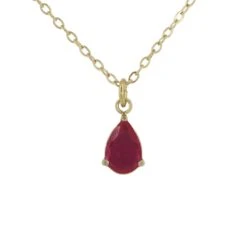 Collar Gota · 7 Colores -Alvent Joyas Tienda COLLAR GOTA RUBI