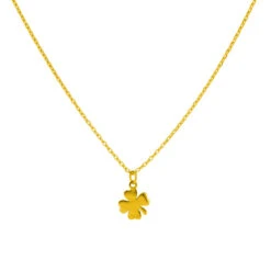 Collar Trébol -Alvent Joyas Tienda COLLAR TREBOL ORO ALVENT