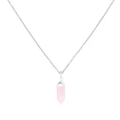 Collar Péndulo Cuarzo Rosa