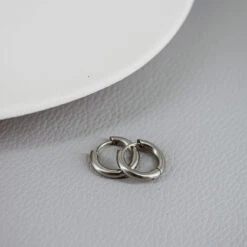 Aros Mini Click Basic · Acero -Alvent Joyas Tienda DSC 0356