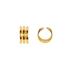 Pack 2 Ear Cuff Triple · Piercing Falso -Alvent Joyas Tienda EAR CUFF 3 DOR AL VENT STORE