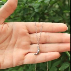 Collar Luna · Acero -Alvent Joyas Tienda IMG 5941