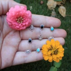 Pendientes Etram · 2 Piedras -Alvent Joyas Tienda IMG 6230