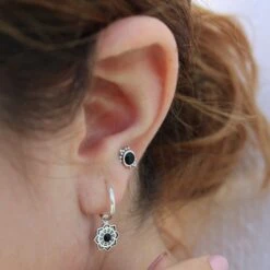 Pendientes Etram · 2 Piedras -Alvent Joyas Tienda IMG 6366CB