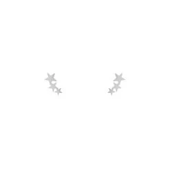 Pendientes Estrellas · Acero -Alvent Joyas Tienda PENDIENTES 3ESTRELLAS ORO ALVENT BYN