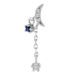 Pendientes Blue Sky -Alvent Joyas Tienda PENDIENTES LUNA CHAIN ALVENT pendiente individual plata