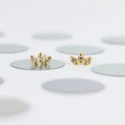 Pendiente Laia · 4 Piedras 19 Pendiente Laia · 4 Piedras -Alvent Joyas Tienda PENDIENTE LAIA