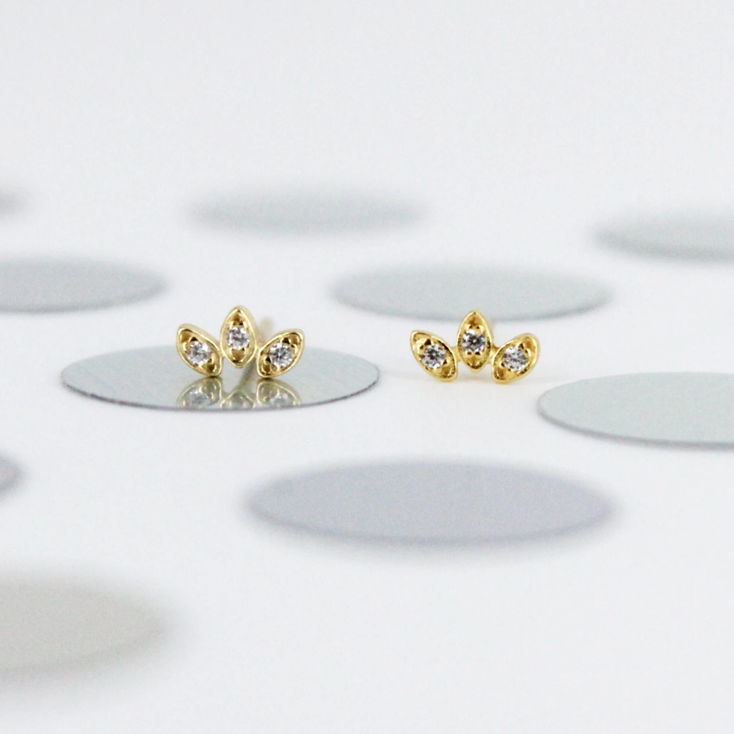 Pendiente Laia · 4 Piedras 6 Pendiente Laia · 4 Piedras - Imagen 6