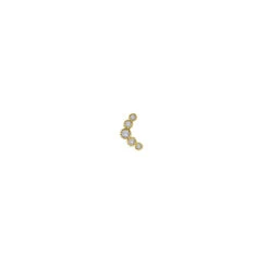 Piercing Alexia -Alvent Joyas Tienda PIERCING SHINE ORO FRENTE ALVENT