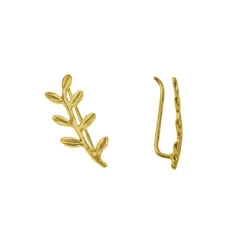 Pendientes Trepadores Selva -Alvent Joyas Tienda TREPADORES SELVA ORO ALVENT