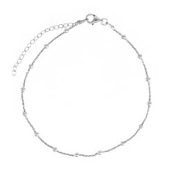 Tobillera Burbujas -Alvent Joyas Tienda Tobillera bolitas plata