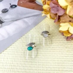 Anillo Fais Ajustable · 2 Piedras -Alvent Joyas Tienda anillosplumacenital