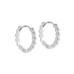 Aros Click Burbuja -Alvent Joyas Tienda aros burbujas acero plata