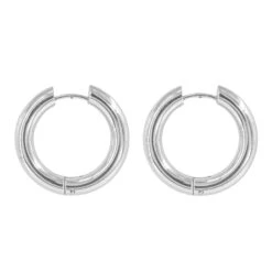 Aros Chunky · 2 Tamaños -Alvent Joyas Tienda aros chunky grandes plata