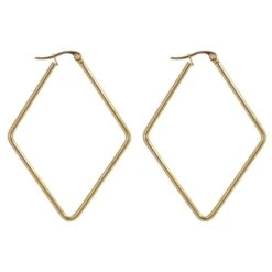 Aros Rombo · 2 Tamaños 8 Aros Rombo · 2 Tamaños -Alvent Joyas Tienda arosrombograndedor