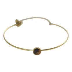 Brazalete Minimal Ojo De Tigre