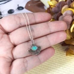 Collar Trisu · 3 Piedras -Alvent Joyas Tienda collarmediomandalaturquesa