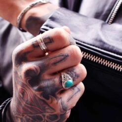 Anillo Stein · 4 Piedras -Alvent Joyas Tienda stein turq vanir low