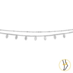 Tobillera Drops 5 Tobillera Drops -Alvent Joyas Tienda tobi triple lagrimas plata